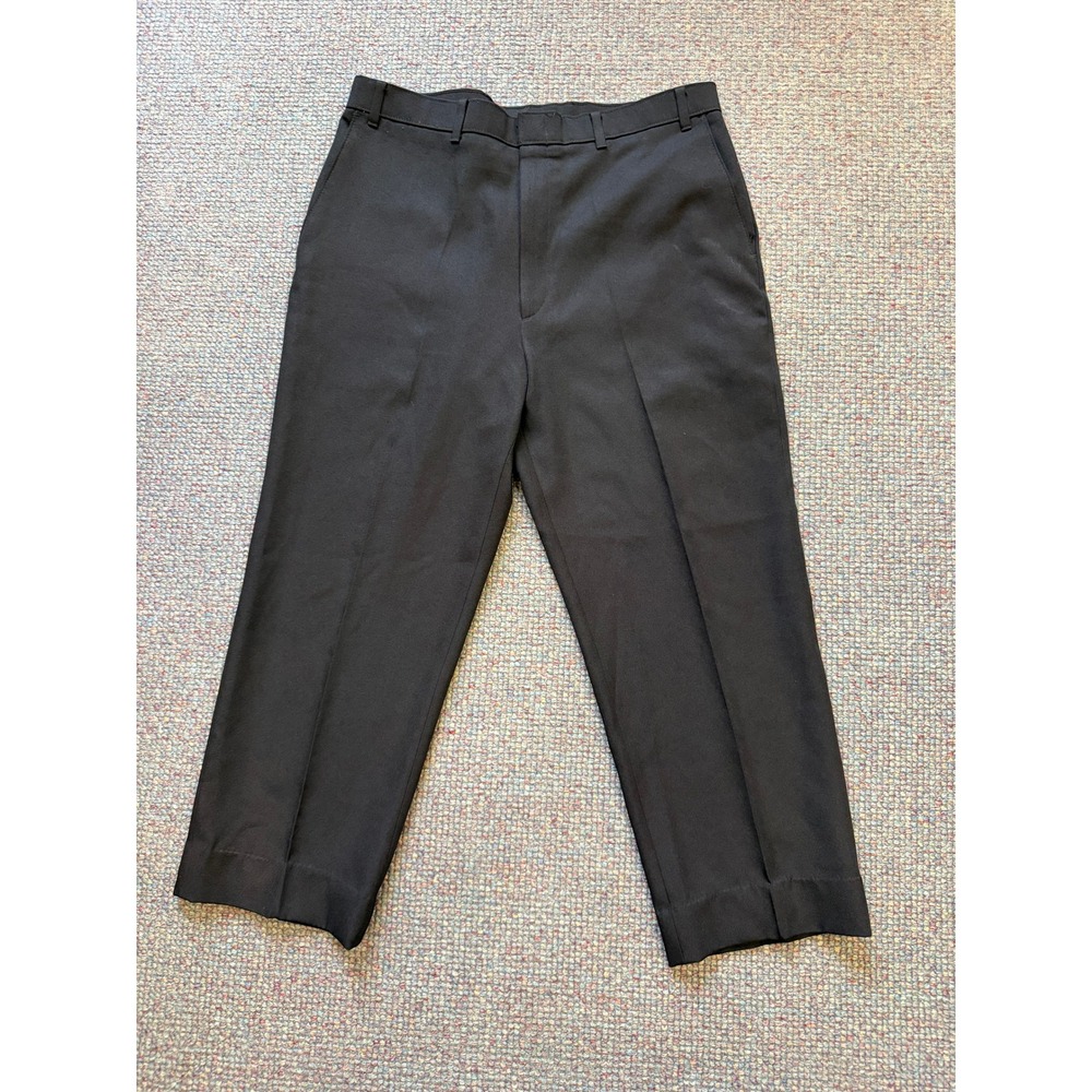Vintage Levi Strauss Action Slacks Mens 38x32 Black Dress Pants USA *READ*